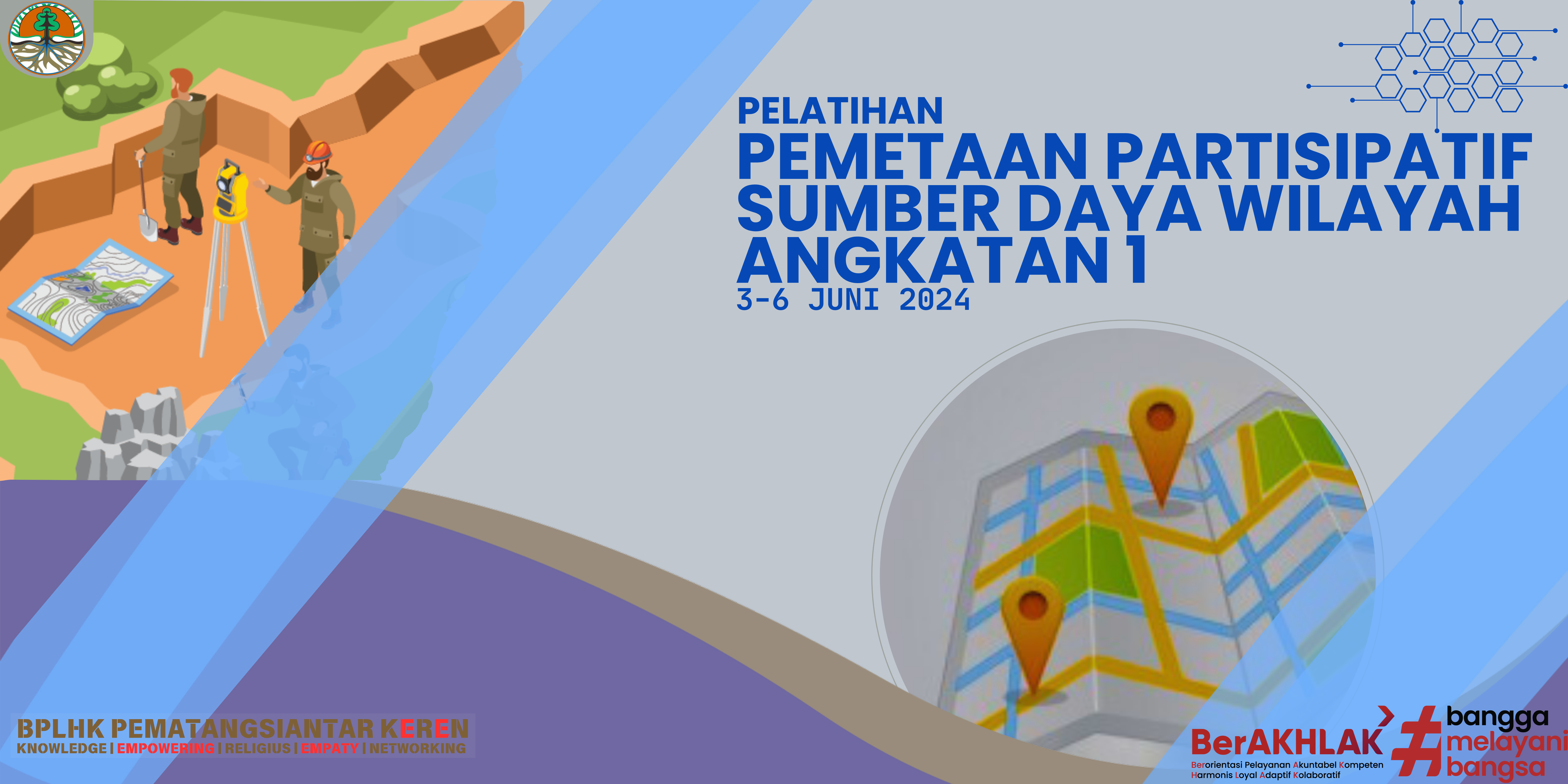 PELATIHAN PEMETAAN PARTISIPATIF SUMBER DAYA WILAYAH ANGKATAN I TAHUN 2024