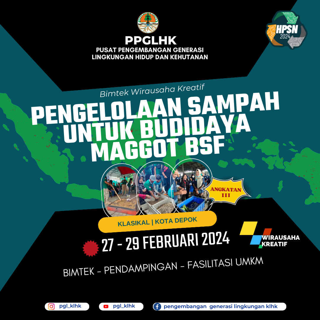 PENGELOLAAN SAMPAH UNTUK BUDIDAYA MAGGOT BSF A-3 KOTA DEPOK