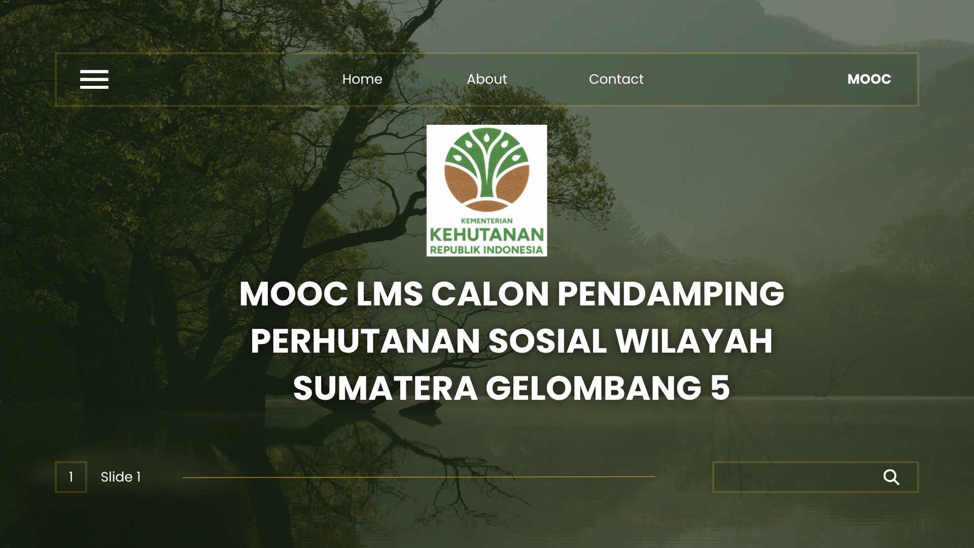 MOOC LMS  CALON PENDAMPING PERHUTANAN SOSIAL WILAYAH SUMATERA GELOMBANG 5