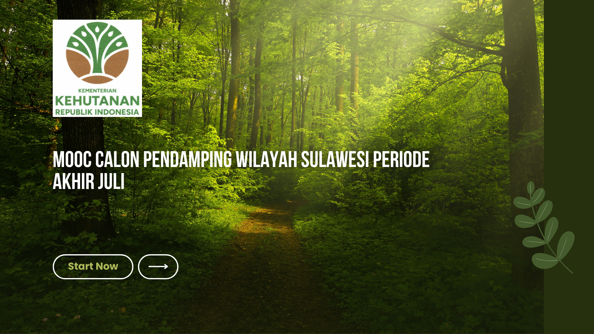 MOOC LMS Calon Pendamping Wilayah Sulawesi Periode Akhir Juli