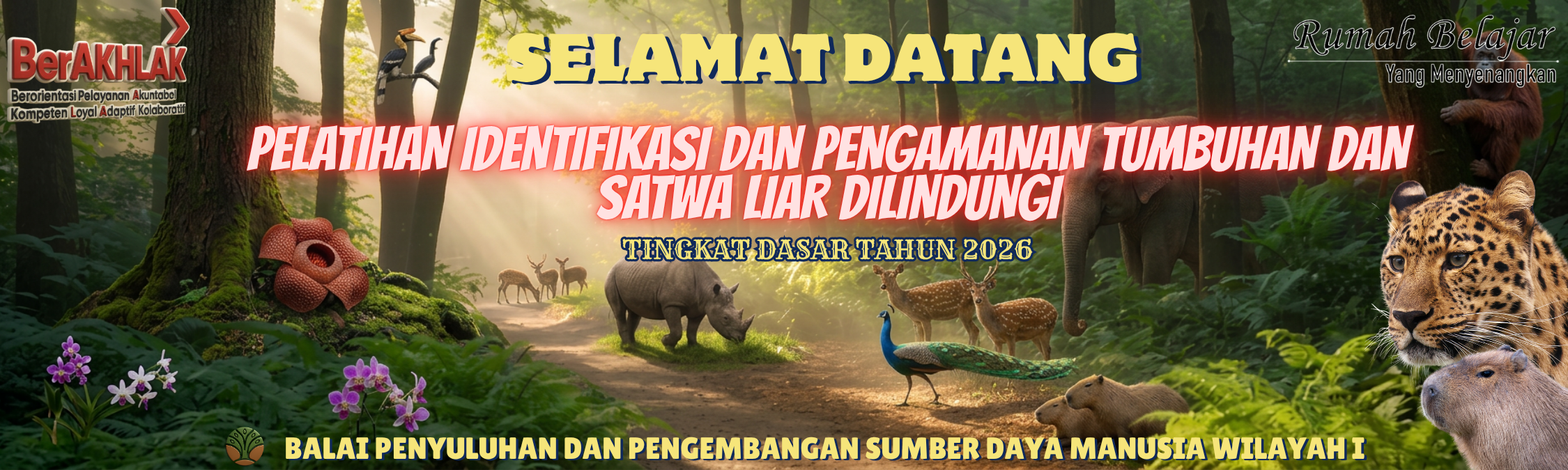 PELATIHAN IDENTIFIKASI DAN PENGAMANAN TUMBUHAN DAN SATWA LIAR DILINDUNGI TINGKAT DASAR TAHUN 2026