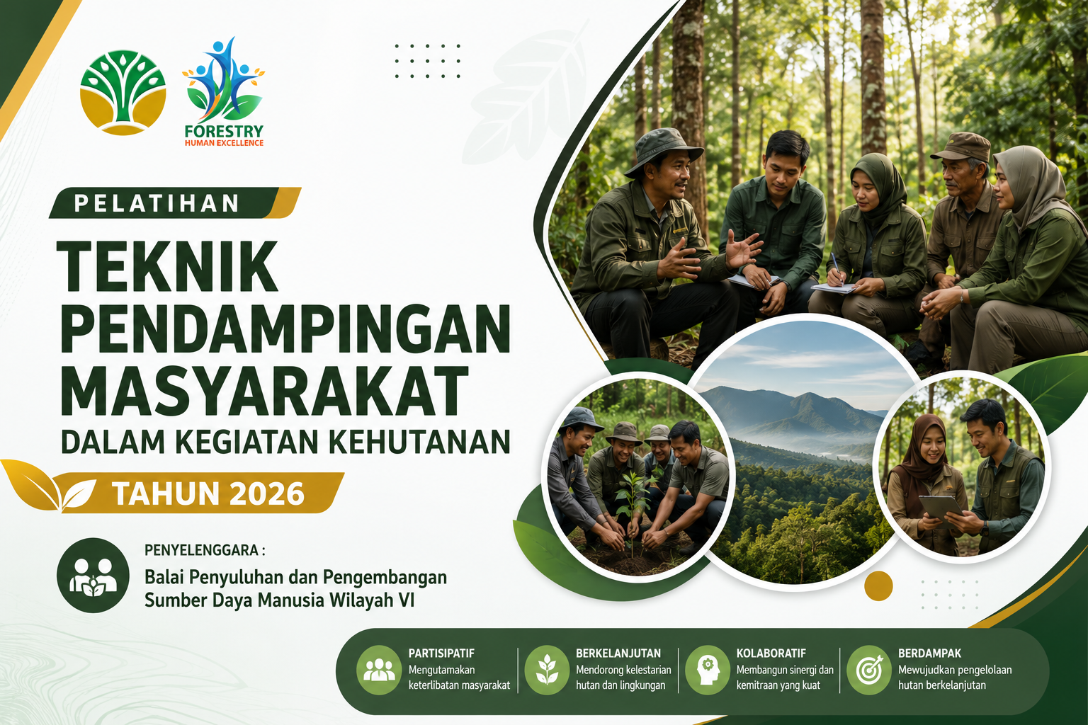 Pelatihan Teknik Pendampingan Masyarakat Dalam Kegiatan Kehutanan Tahun 2026
