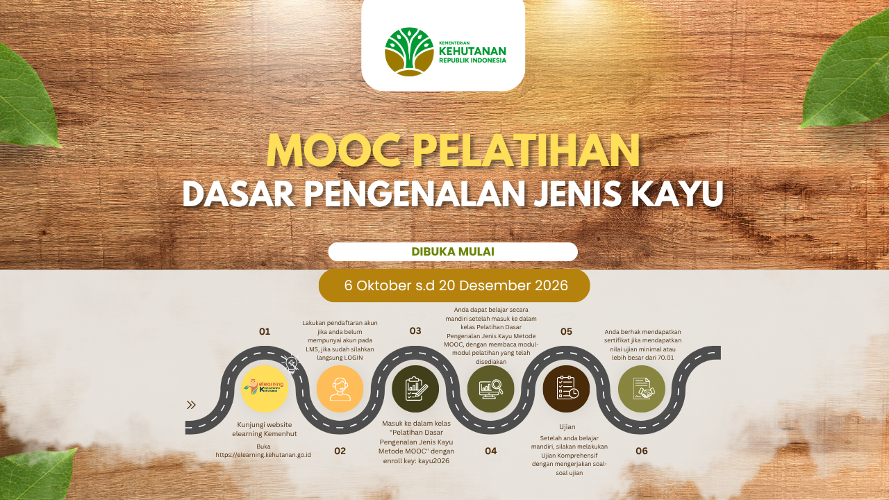 Pelatihan Dasar Pengenalan Jenis Kayu Metode MOOC