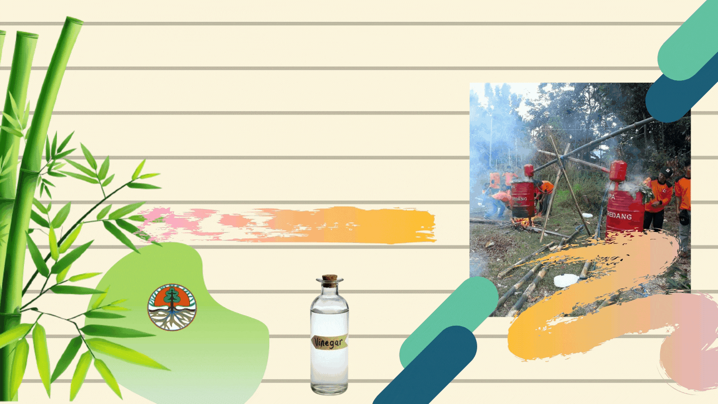 PELATIHAN TEKNIK PEMBUATAN CUKA KAYU/BAMBU (WOOD/BAMBOO VINEGAR) SEBAGAI DISINFEKTAN TAHUN 2020 DI BDLHK KADIPATEN